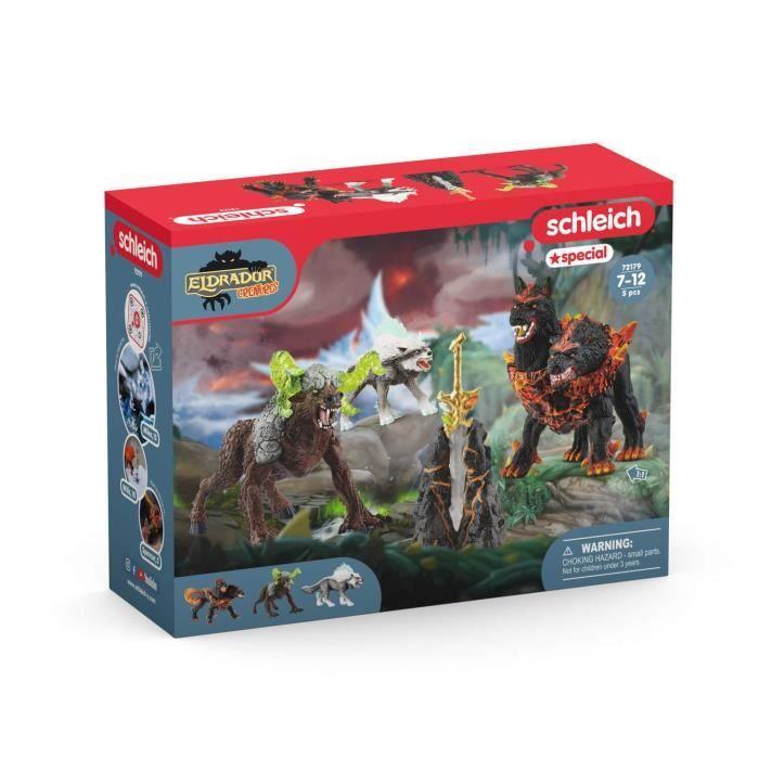 Figurine - schleich - starter set - eldrador - noir - enfant - 7 ans