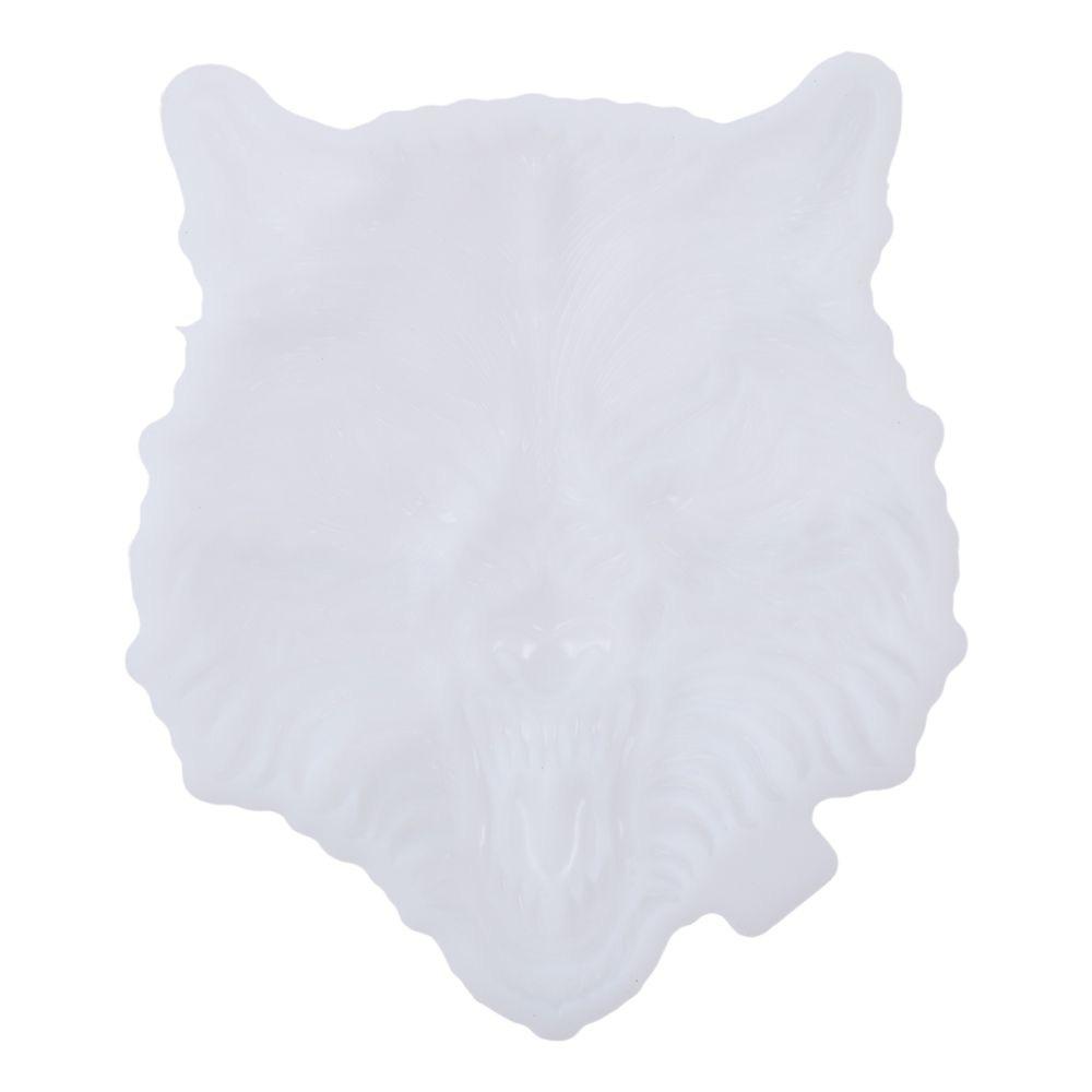 1PC Wolf Head Resin Mould 3D Silicone Mould Epoxy Resin Casting Mould for DIY Craft Making Home Desktop Decoration