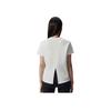 Round Neck Slim Fit Short Sleeve T-Shirt Women Tops Pearl-White SO1259ST31L-WT002