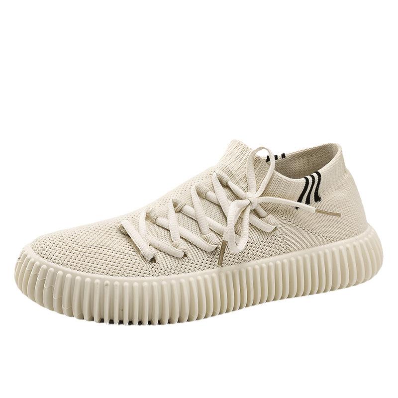 Men's Shoes Spring and Fall Breathable Flyknit Socks Shoes Elastic Fashion Trend Men's Casual Shoes