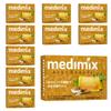Authentic Medimix Aromatherapy 10 Medimix Sandal Soap, Orange, Count, 125g, MED-SAN, 10-pack,