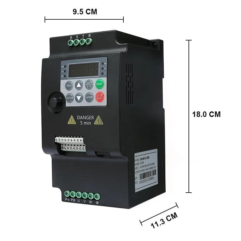 VSD/VFD 220V 0.75kW (1hp),1.5kW (2hp) & 2.2kW (3hp) Frequency Inverter Variable Frequency Drive Universal Motor