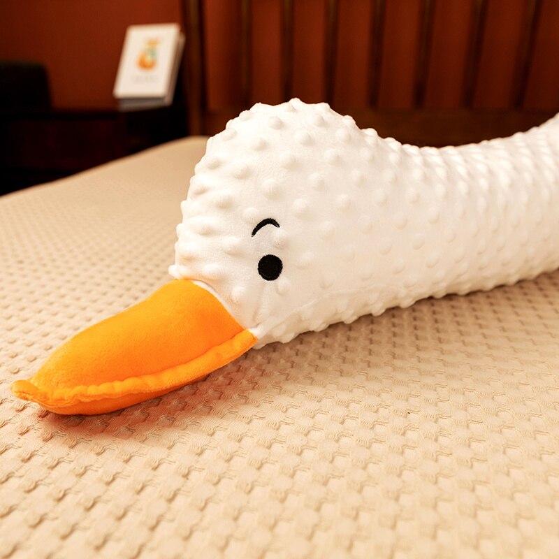 1ks 50 -120 cm Krásné plyšové hračky Husí Měkký polštářek na spaní zvířátka Kawaii Bílý polštářek s husou pro děti Dárek k narozeninám pro miminko