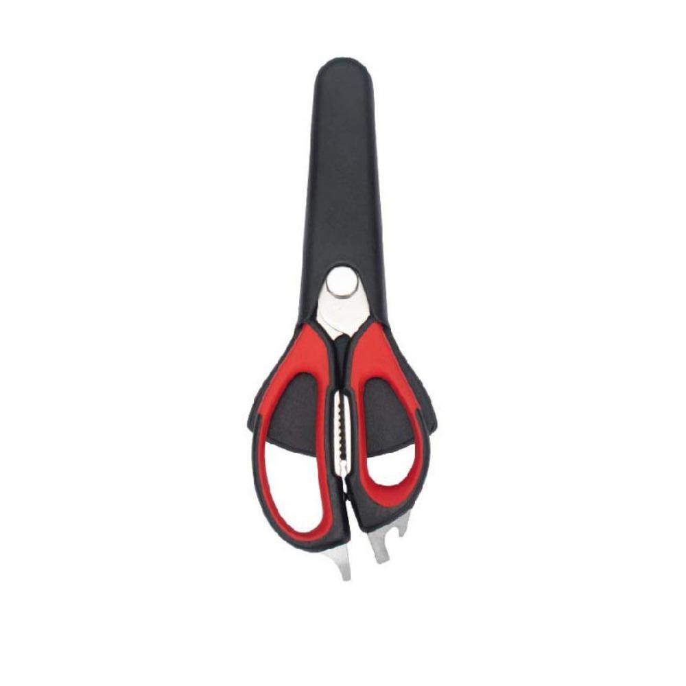 Ergonomic Handles Refrigerator Magnetic Scissors with Protective Cover Kitchen Scissor  Fish