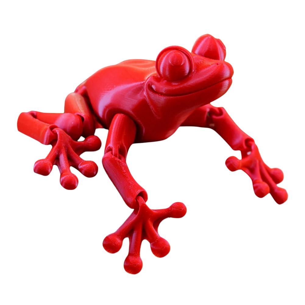 3D печатная шарнирная модель лягушки, пластиковая шарнирная лягушка, украшение, креативная искусственная скульптура лягушки, декор для дома и офиса