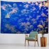 Underwater Jellyfish Wall Tapestry, Dreamy Cartoon Style, Children's Room Background Poster, Home Decoration Mural, Bed Sheets