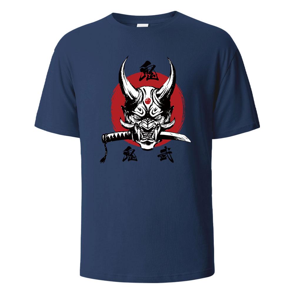 Onimusha Graphic Printed Mens TShirts 100 Cotton Breathable Comfortable Tops For Men Summer Oversize Harajuku Men Clothing