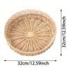 Vintage Rattan Willow Wicker Fruit Bowl Handmade Home Decor Dried Fruit Tray Bread Basket Snacks Sundries Basket