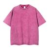 Europäisches & Amerikanisches 230g Distressed Loose T-Shirt, Überschnittene Schultern, High Street Trend, Kurzarm.