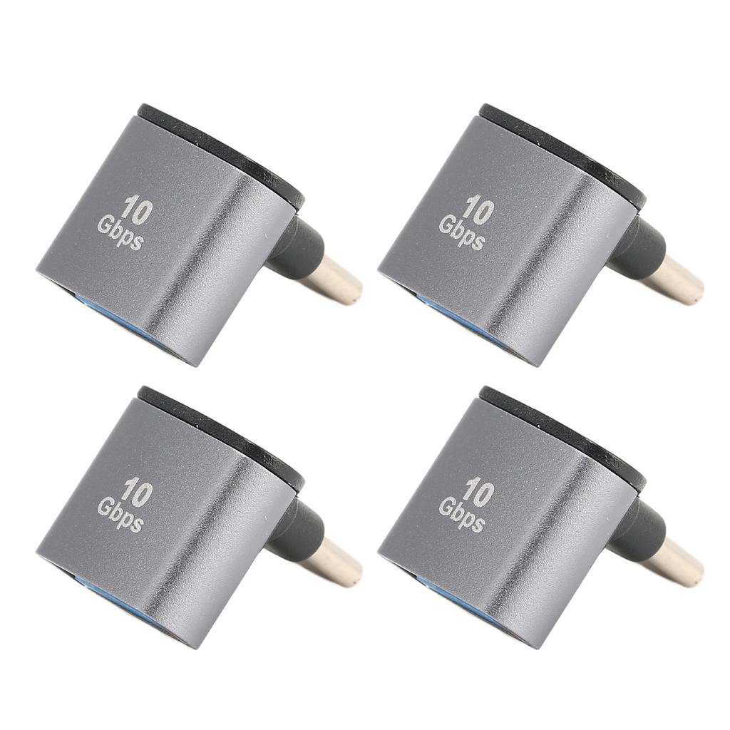 4pcs Right Angle USB C To USB Adapter 10Gbps High Speed 90 Degree Usb Female To Type C Male Adapter