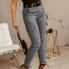 Calça Jogger Feminina de Escritório com Bolsos Slim Feminina Elegante com Zíper e Amarração no Tornozelo para