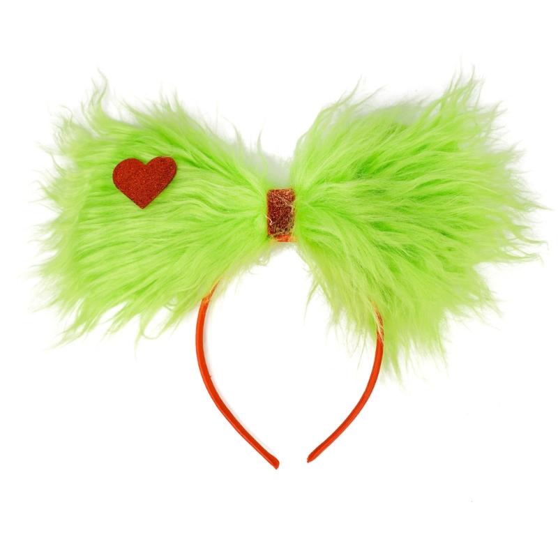 Festive Plush Hair Accessory For Christmas Costume Parties Lightweight Comfort Wear Hair Clip/Headband Accessories