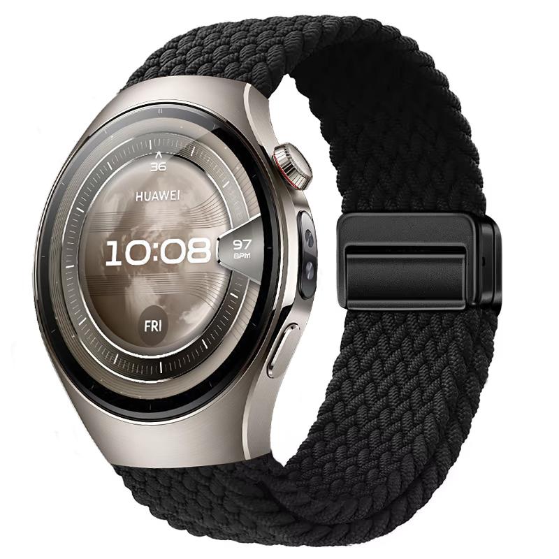 

20mm 22mm Nylon Strap for Huawei Watch 5 GT5-4-3 46mm Magnetic Bracelet Wristband Samsung Galaxy Watch 7 6 5 4 40mm 44mm Correa Huawei Watch 5 46mm чёрный