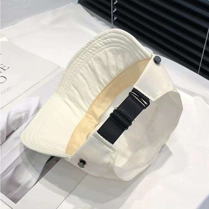 Women's Sun Hat - Breathable, Wide Brim, UV Protection, Open-Top Peaked Visor for Ponytails, Stylish Summer Accessory