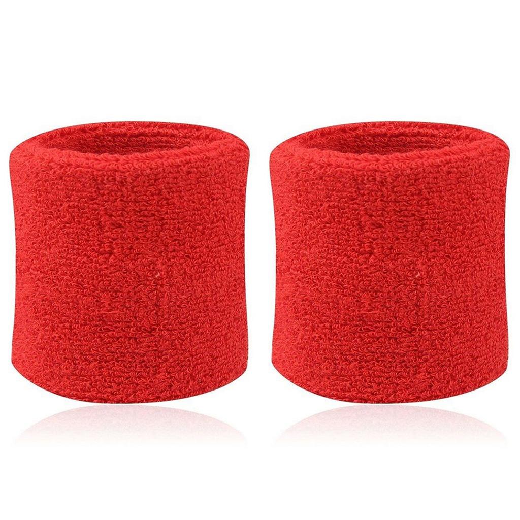 2st Bomullsarmband Armbandsband Svettband Svettband för sporttennis