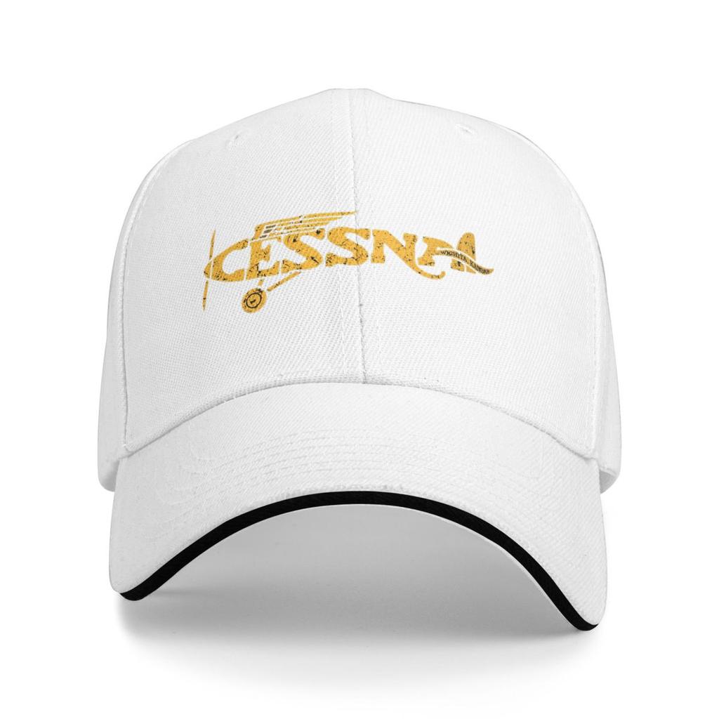 Cessna Amerikanischer Flugzeughersteller Baseballkappen Snapback Baseballmützen Atmungsaktiv Lässig Kappe Outdoor Unisex
