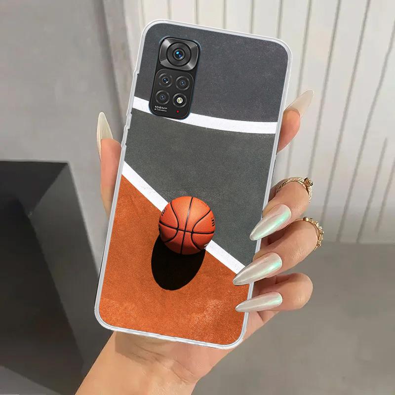 Basketball Korb Sport Handyhülle für Xiaomi Redmi Note 15 14 14S 13 12S 12 Pro 11S 11 Plus 11T 11E 10S Weiche Hülle Druckschale