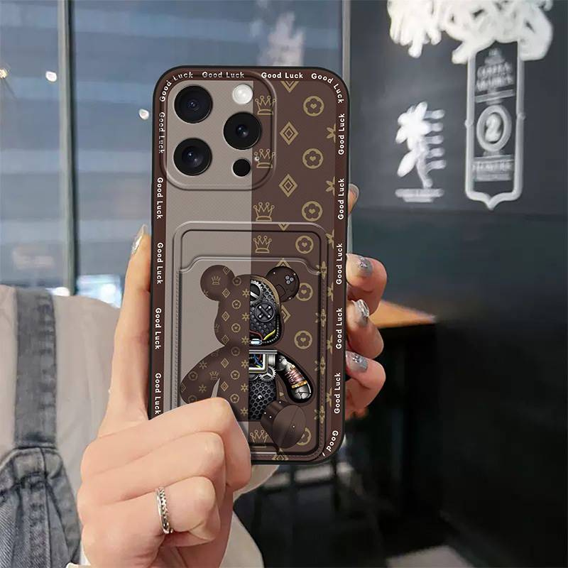 Soft case Silicone Phone Case For iphone15 Pro Max/ip15Pro Max Fashion Design Waterproof Shockproof TPU Card slot Cute