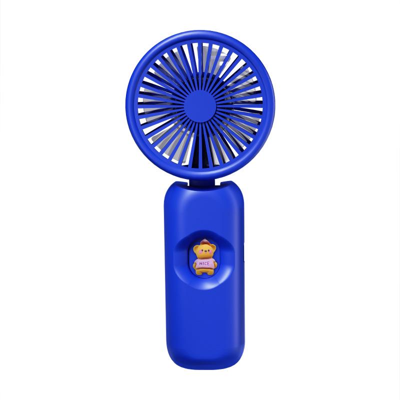 

Rechargeable Mini Cartoon Handheld Fan - Strong Wind, Long Battery Life, USB Charging, Portable Desktop Cooling. Neutral Packaging