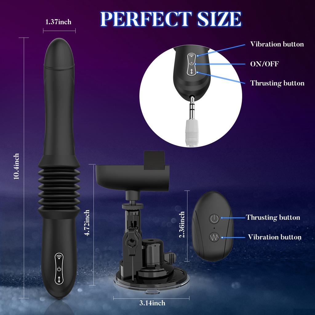Automatic Thrusting Machine 3 Speeds Thrusting 10 Vibrations Women's Sex Toy Clitoral G-Spot Stimulator Adult Toy