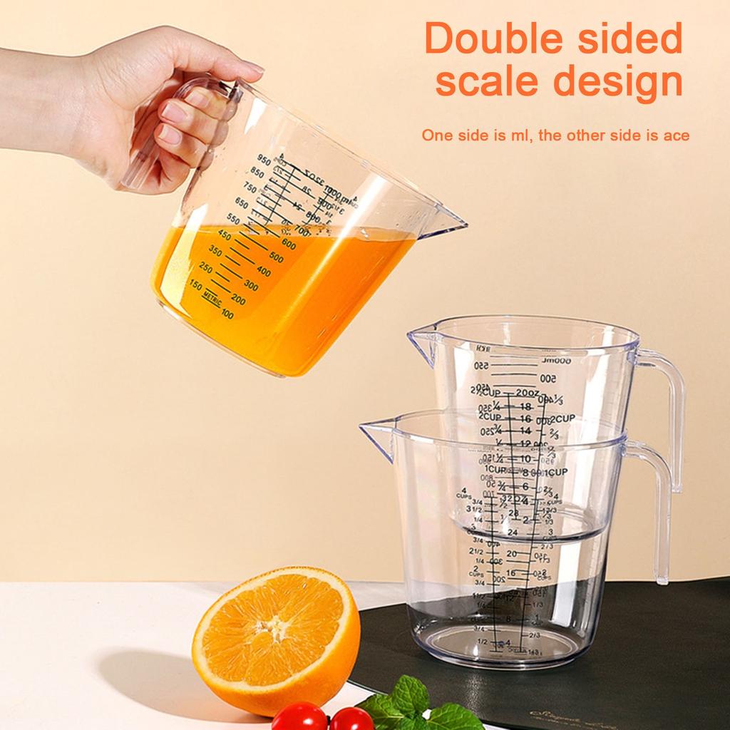 Measuring Cup Transparent With Scale Large-Capacity Baking Scale Cup Milk Tea Measuring Tool