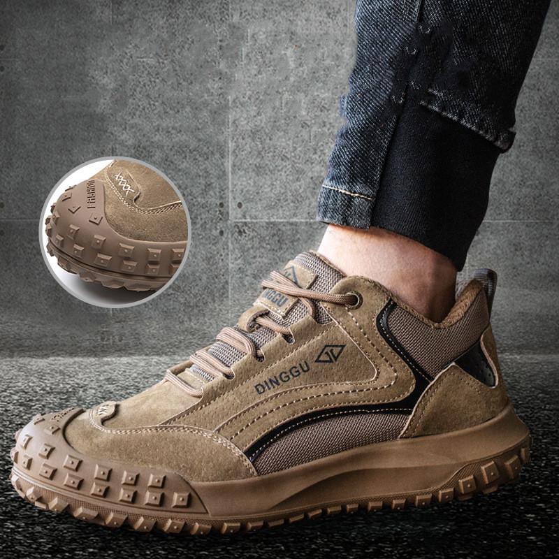 Zapatos de Seguridad para Hombre para Trabajo Indestructibles Resistentes al Desgaste Zapatillas de Trabajo Plantilla de Kevlar Puntera de Acero Protectora Botas de Seguridad