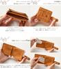 Genuine Bills and Coins Organized in the Same Cowhide Card Coin Easy to Use [ZUCCHERO] Women's Bi-fold Wallet, Leather, Direction, Compact, Leather,