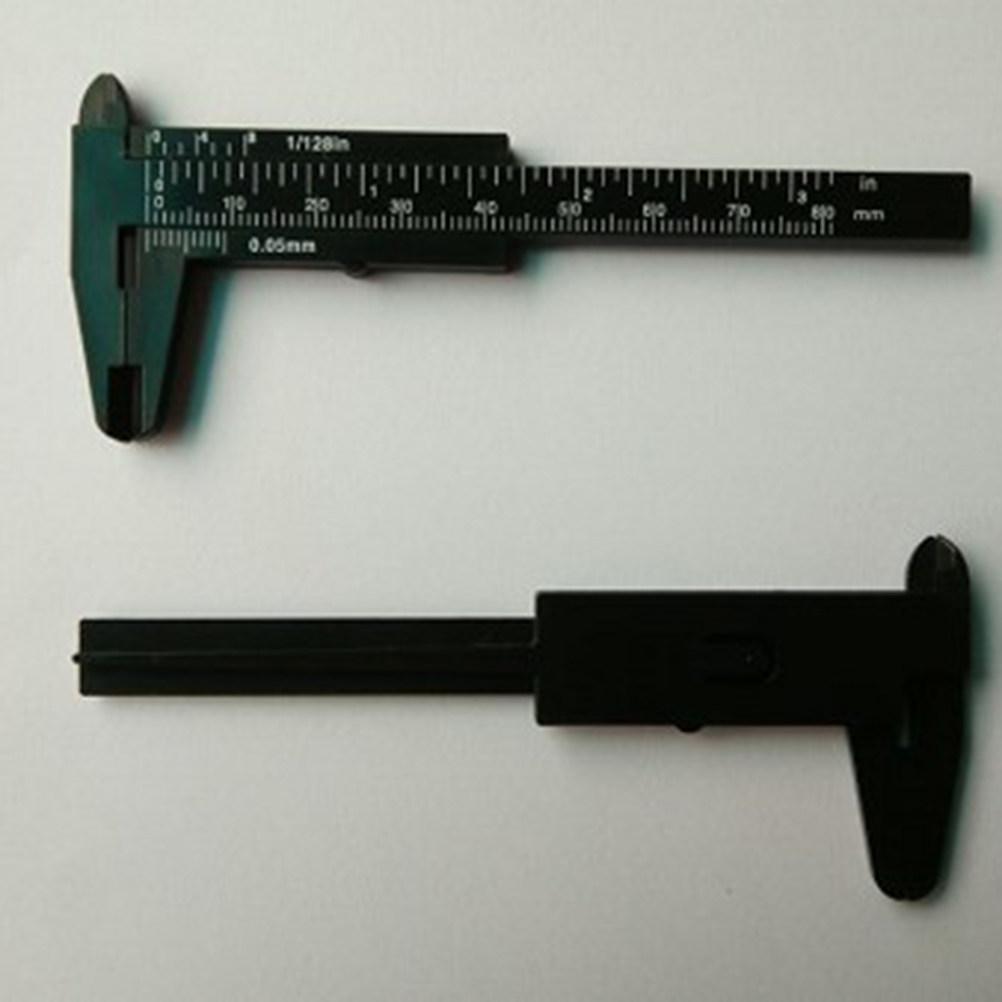 80Mm Mini Vernier Caliper Plastic High Accuracy Measuring Tool for Jewelry Buttons Handicrafts Industrial Applications Step