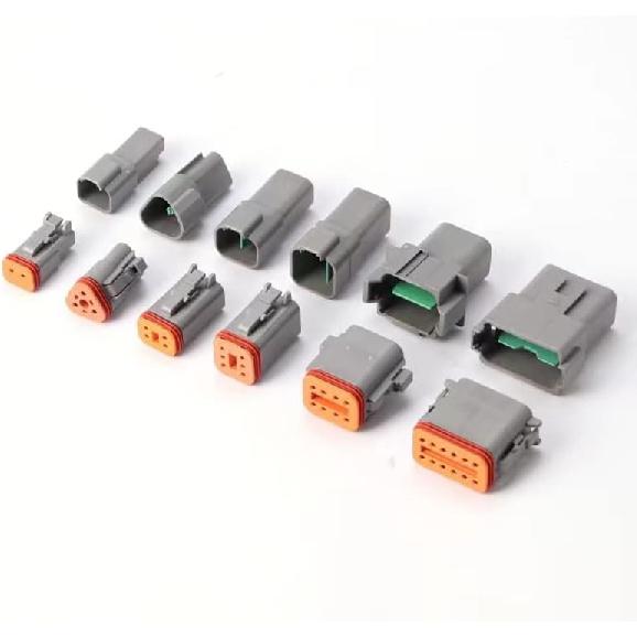 174 Stück 12 Kits DT-Serie DT-Steckverbinder-Kit 2 3 4 6 8 12-Pin-Steckverbinder mit Größe 16 gestanzten Kontakten für Deutsch-Steckverbinder, IP68 Wasserdicht Automobil