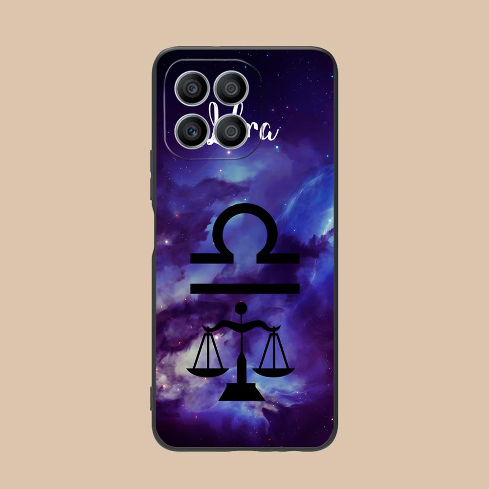 Zodiac Sign Libra Phone Case for Honor 90 80 70 60 50 30 20 10 9 8 7 Pro S SE Lite 5G Soft TPU Shockproof Cover