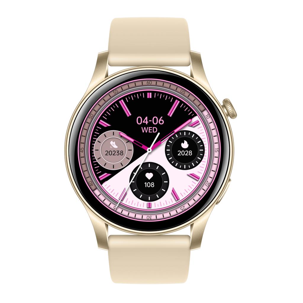 KC88 1,43 Zoll AMOLED-Bildschirm Smartwatch Bluetooth-kompatibles Anrufen Herzfrequenz Blutdruckmonitor