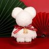 Pineapple Pattern Small Bear Gift Red Wedding Supplies Pineapple Towel  Valentine's Day