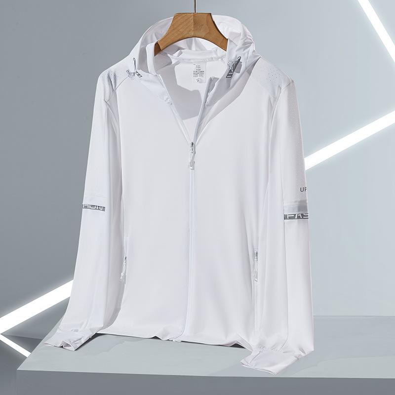 

Мужская куртка для защиты от солнца для активного отдыха - Дышащая, Эластичная, Защита от УФ-лучей, Большого размера для рыбалки 6XL