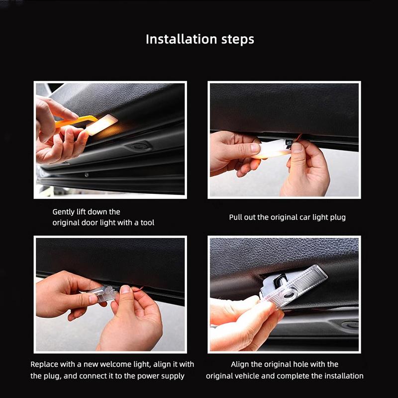 Volvo Car Specific Welcome Light High-Definition Projection Lamps For Volvo XC90 V90 V60 XC60 V40 EC40 EX40 S80 S60 S90 C40 XC40