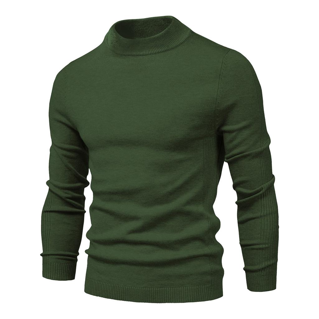  And Winter Thickened Warm Sweater Medium Collar Men's Multi-color Sweater