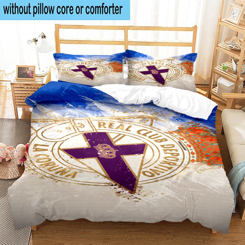 3PCS Deportivo Football Bedding Set,Including 1pc Duvet Cover And 2pcs Pillowcases Perfect for Bedroom, Dormitory, Fan Christmas gift