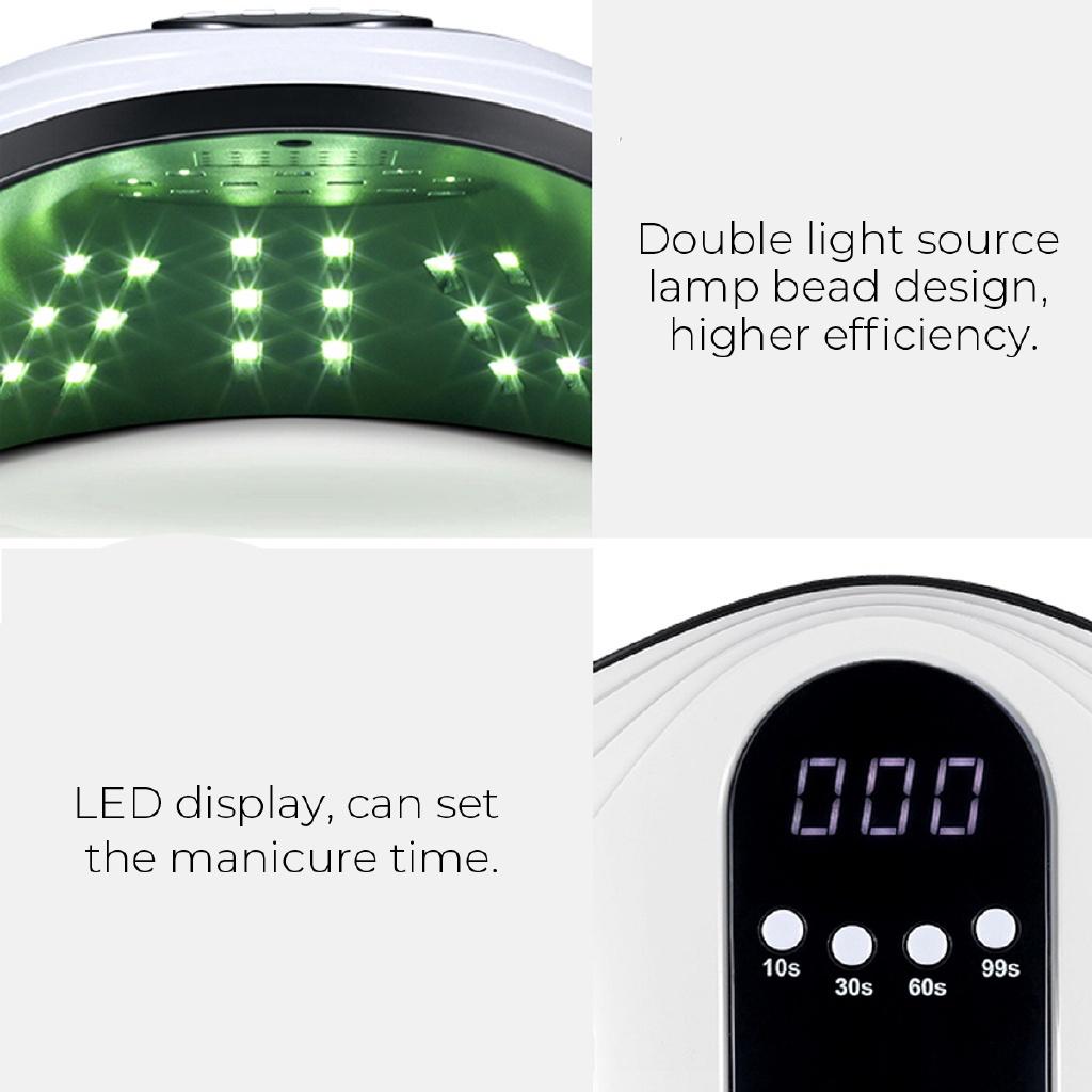 LED Nail Lamp with 42 Pcs Leds For Manicure Gel Nail Dryer Drying Nail Polish Lamp Manicure Tools 120W