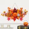 And Halloween Pumpkin Maple Leaf Wall Hanging Ornament For Holiday Decor Home