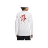 Nike Kids Pure Cotton Casual Breathable Long Sleeve T-Shirt Kids Tops White DO1838-100