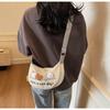New Commuter Versatile Canvas Shoulder Bag Student Lazy Style Cartoon Cute Underarm Bag Messenger Bag