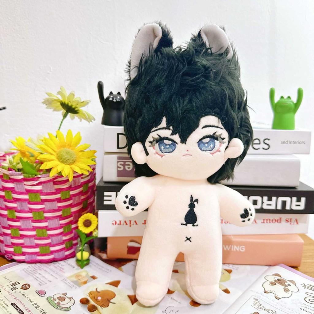 Entzückende 20cm Baumwollpuppe Plüschtier mit weichem kurzem Plüschstoff für Kinder