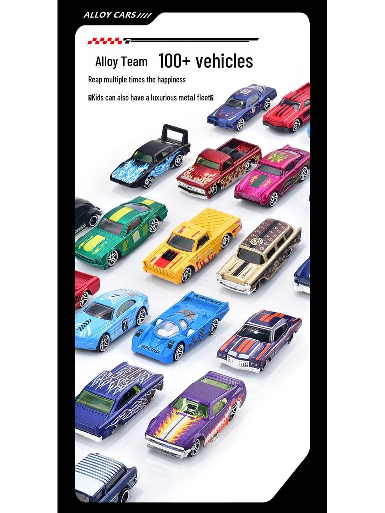1:64 Alloy Toy Car Racing & Police Model Set for Kids
