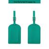 Customizable Soft PU Leather Luggage Tag with Logo and Travel Info Slot