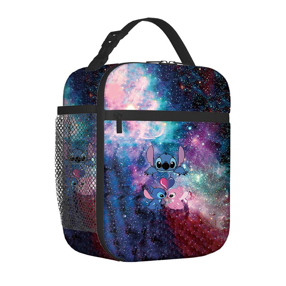 Qi Portable Lunch Bag Primary And Secondary School Students Full Printed Meal Bag Ice Bag Picnic Ice Bag