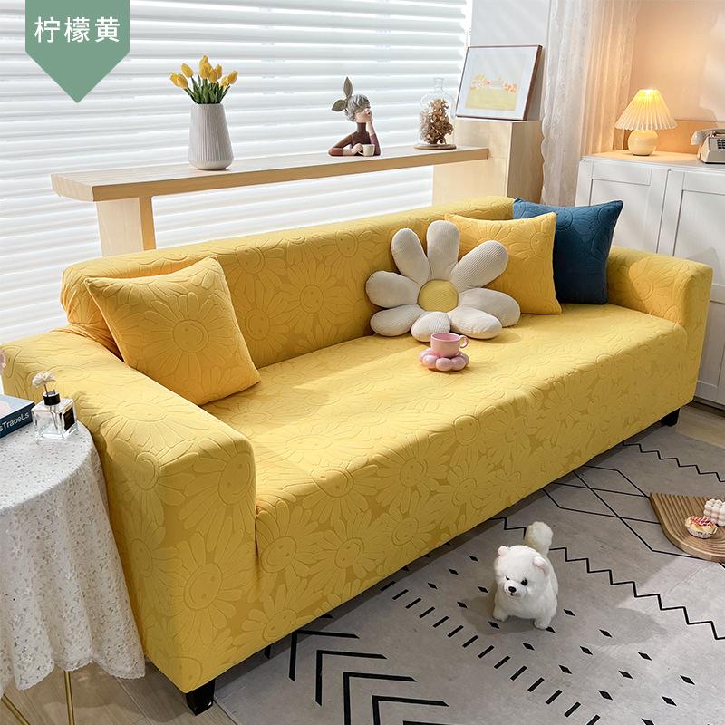 Nordic Anti-Scratching Sofa Cover Jacquard All Wrapped Cover Lazy Full Covered Sofa Slipcover Four Seasons Universal Sofa Cover Stretch