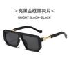 New Retro Square Sunglasses Women Fashion High Quality Black Eyewear Shades UV400 Men Trending Punk Clear Gradient Sun Glasses