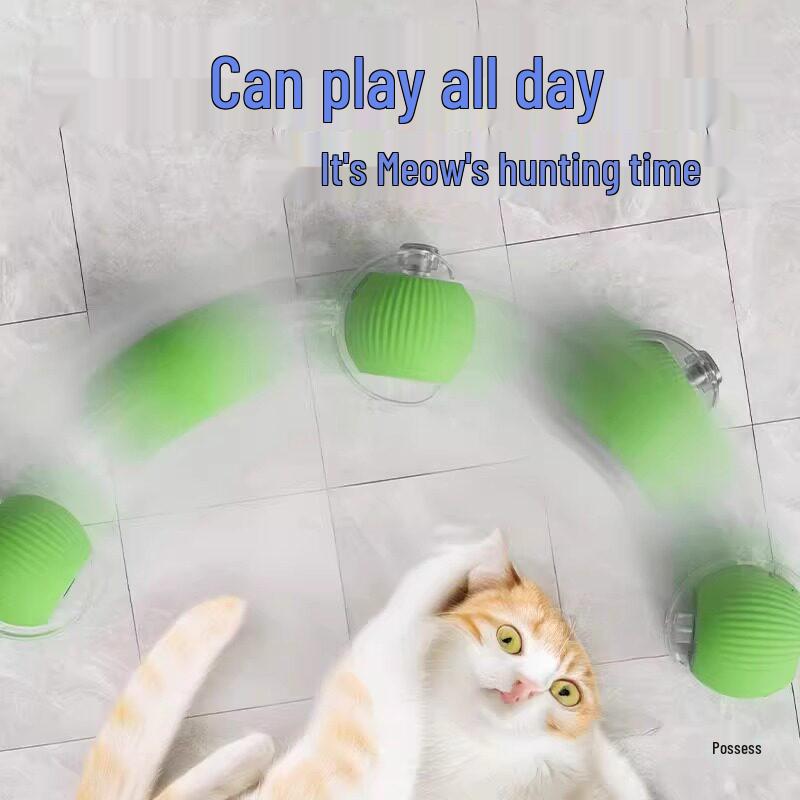 Smart Cat Dodging Ball: Automatic Electric Toy for Self-Entertaining and Decompression