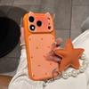 Girl powder is suitable for contrasting color polka dots Apple 17promax mobile phone case cat ears 14PM with lanyard iPhone16