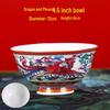 Jingdezhen Ceramic Rice Bowl: High-Foot, Enamel Color, Longevity Design