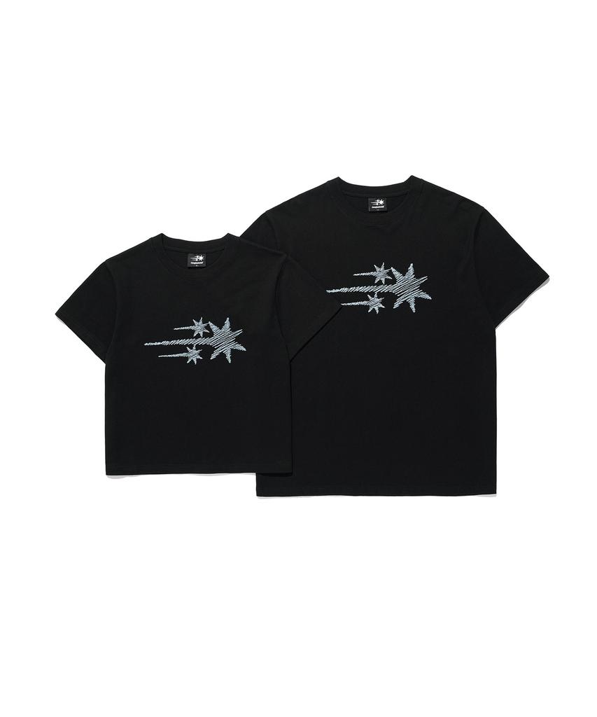 NICEGHOSTCLUB Sketch 3Star Basic Tee_Black(Ng2Gmut535A)